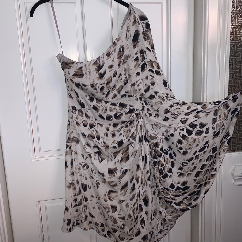 Halston Heritage one shoulder dress